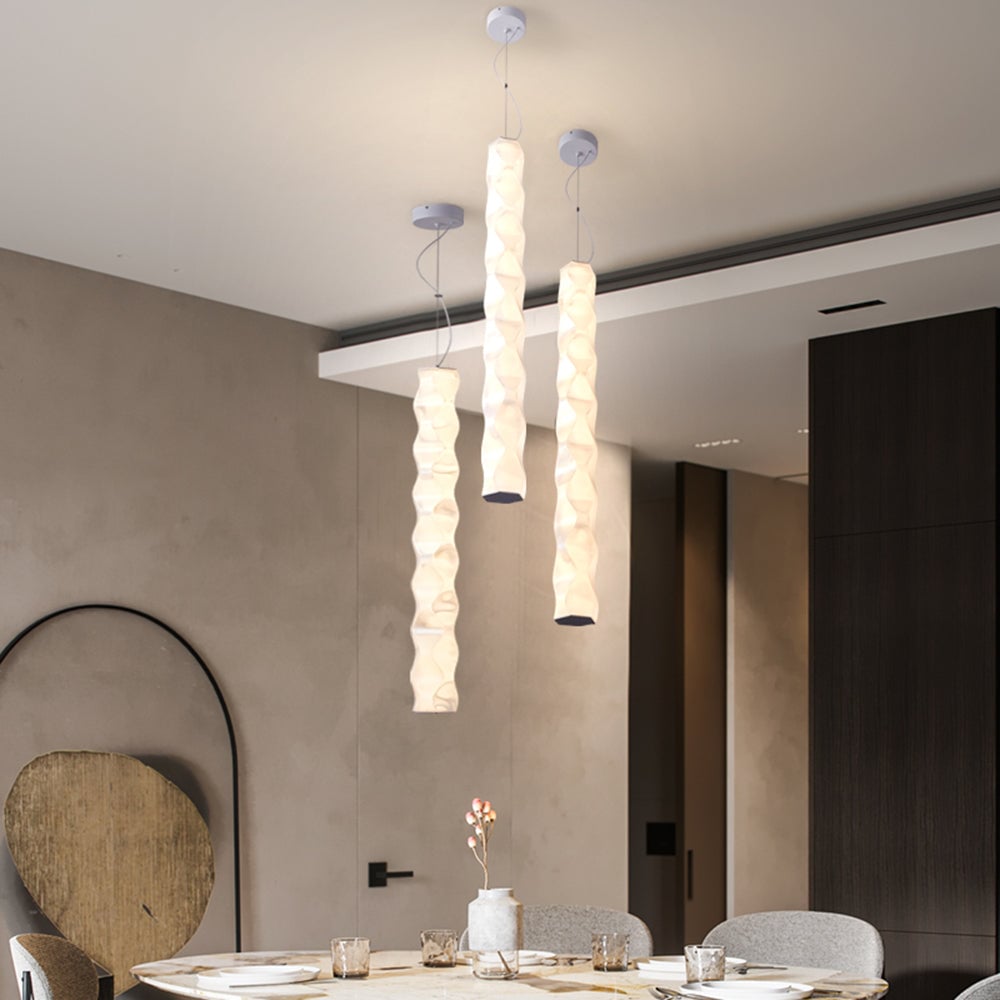 Nazifa Unique Modern Strip Pendant Light, Dining Room/Bedside - Lumpaz
