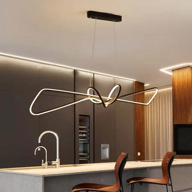 Bouvet Minimalist Geometric Metal Adjustable Pendant Light - Lumpaz
