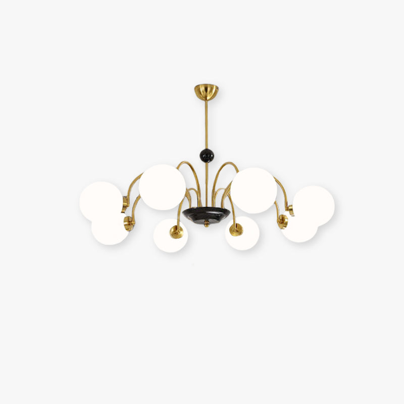 Modern Globe Glass Art Deco Chandelier, Living Room - Lumpaz