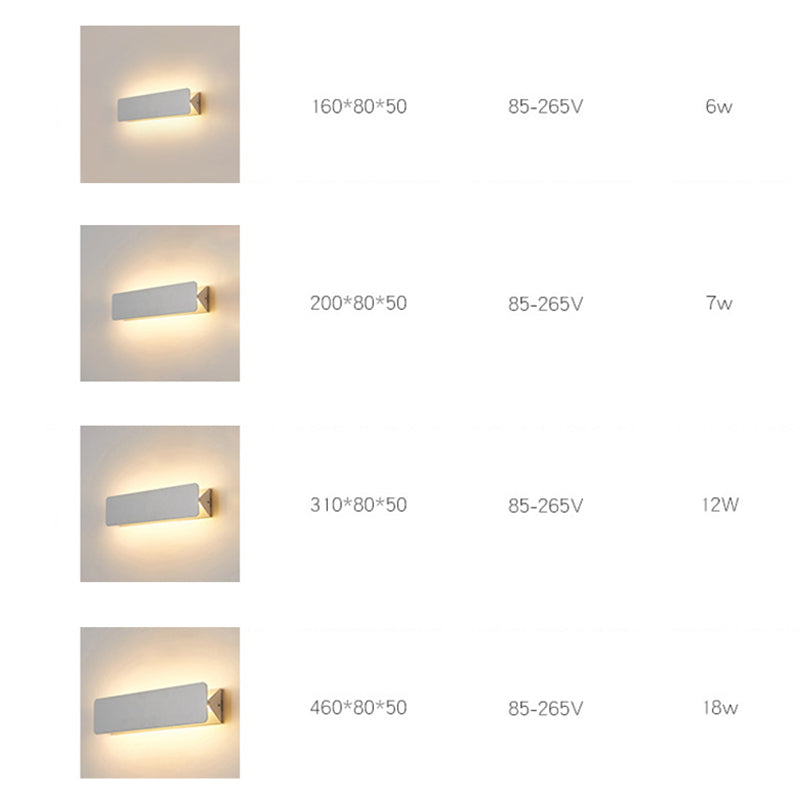 Orr LED Metal Indoor Wall Lamp Rotatable, White - Lumpaz