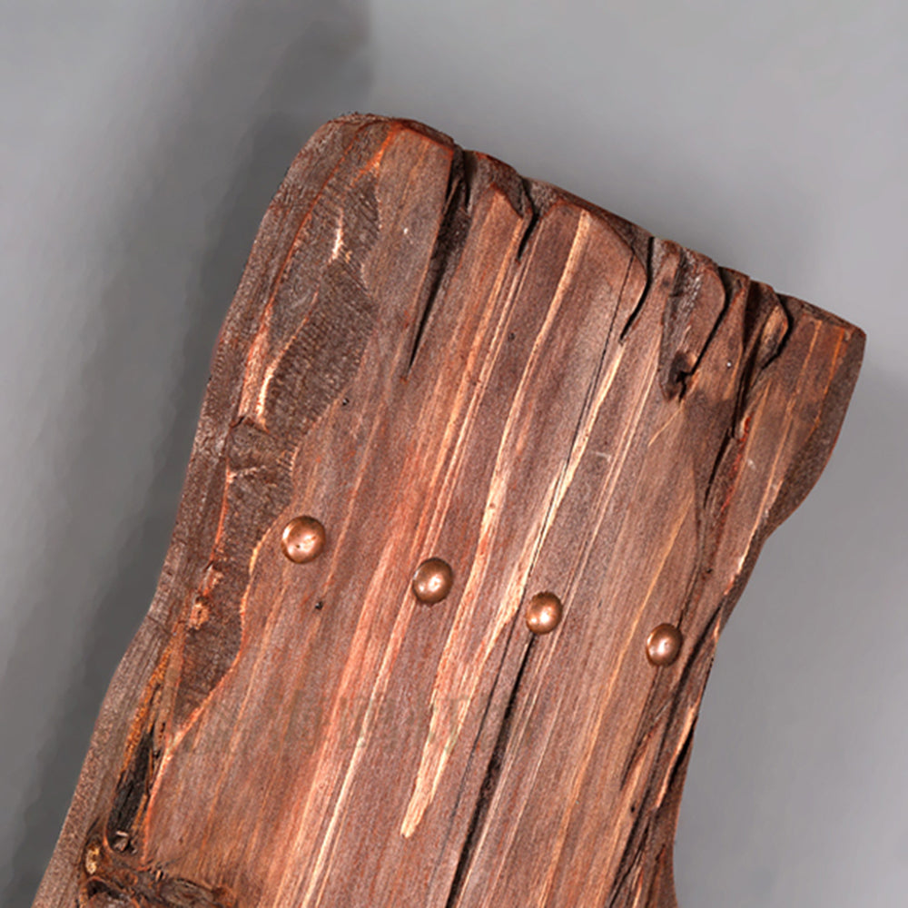 Austin Wall Lamp Rectangular Vintage, Wood/Metal, Bedroom - Lumpaz