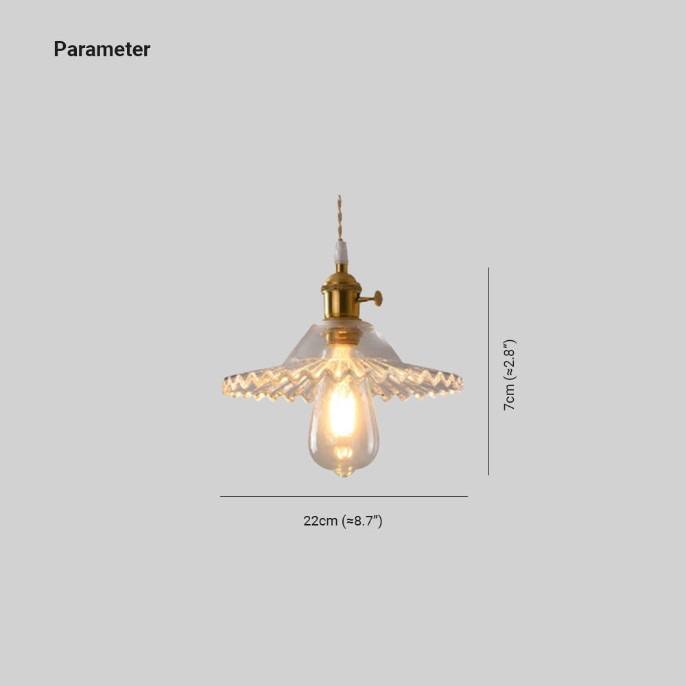 Hailie Art Deco Blown Brass & Glass Pendant Light, 7 Styles - Lumpaz
