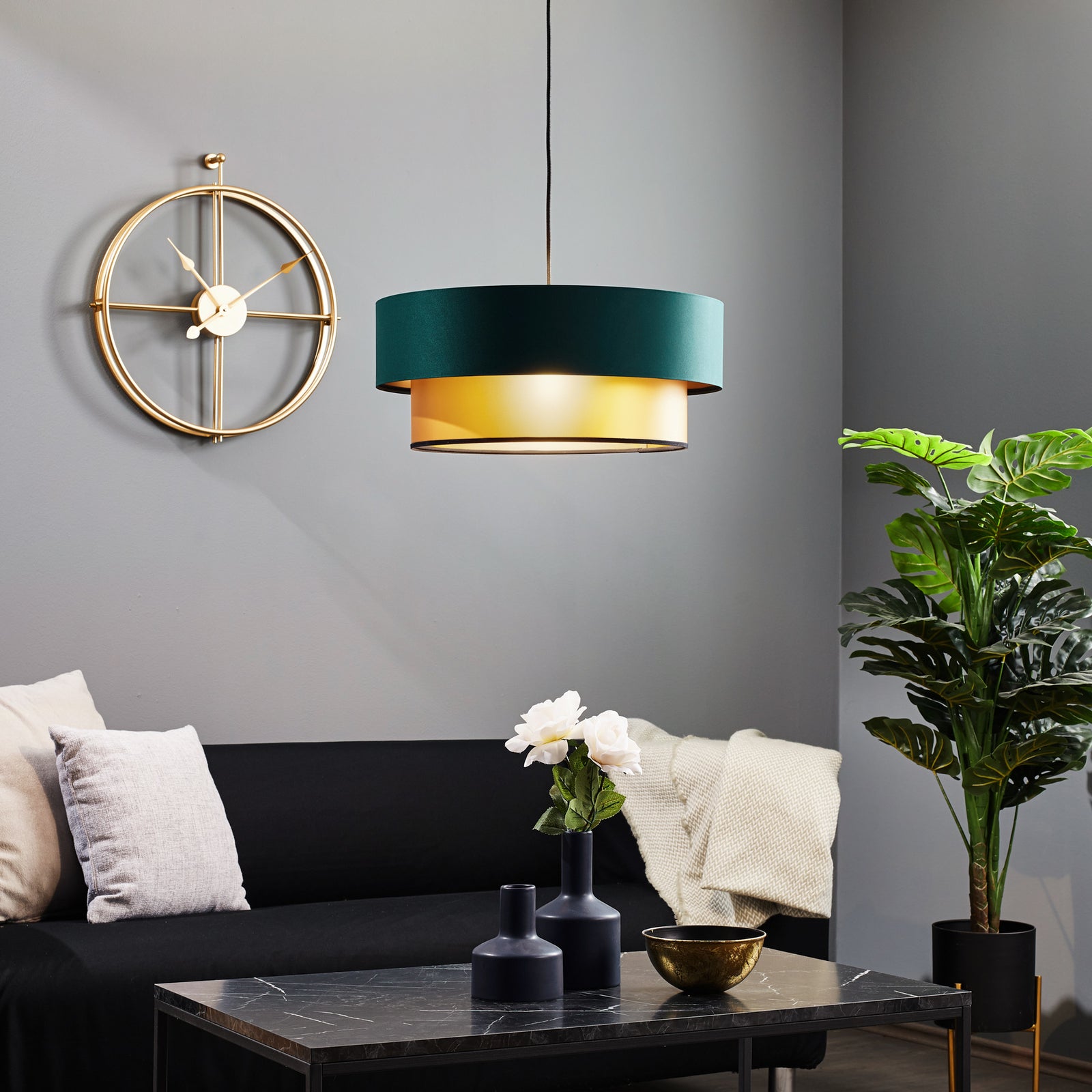 Morandi Double-layer Pendant Light Bedroom, Living Room - Lumpaz