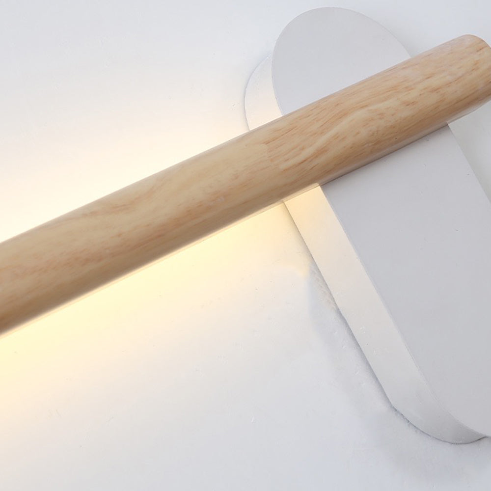 Ozawa Modern Linear Wood Wall Lamp In Living Room, Natural Light - Lumpaz