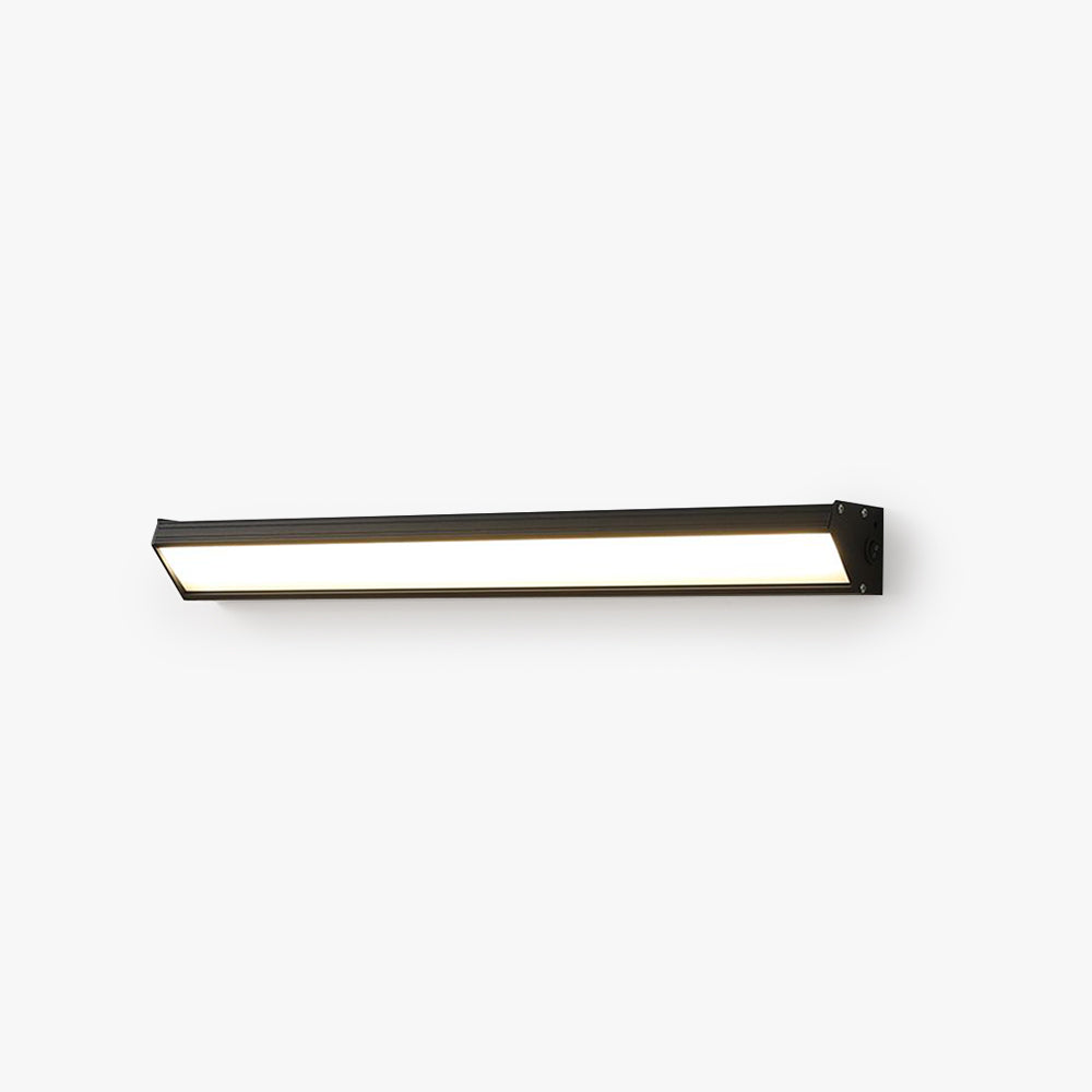 Orr Minimalist Metal Linear Trigonal Columnar Sconce Wall Lamp, Black/White - Lumpaz