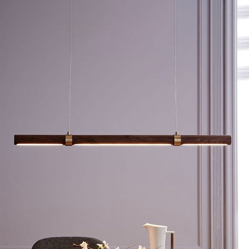 Ozawa Modern Minimalist Pendant Light, Metal Water Transfer Wood - Lumpaz