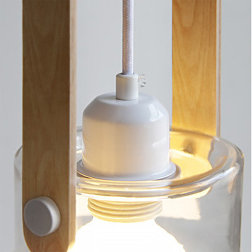Hailie Minimalist Bowl Shaped Glass Pendant Light, Clear - Lumpaz