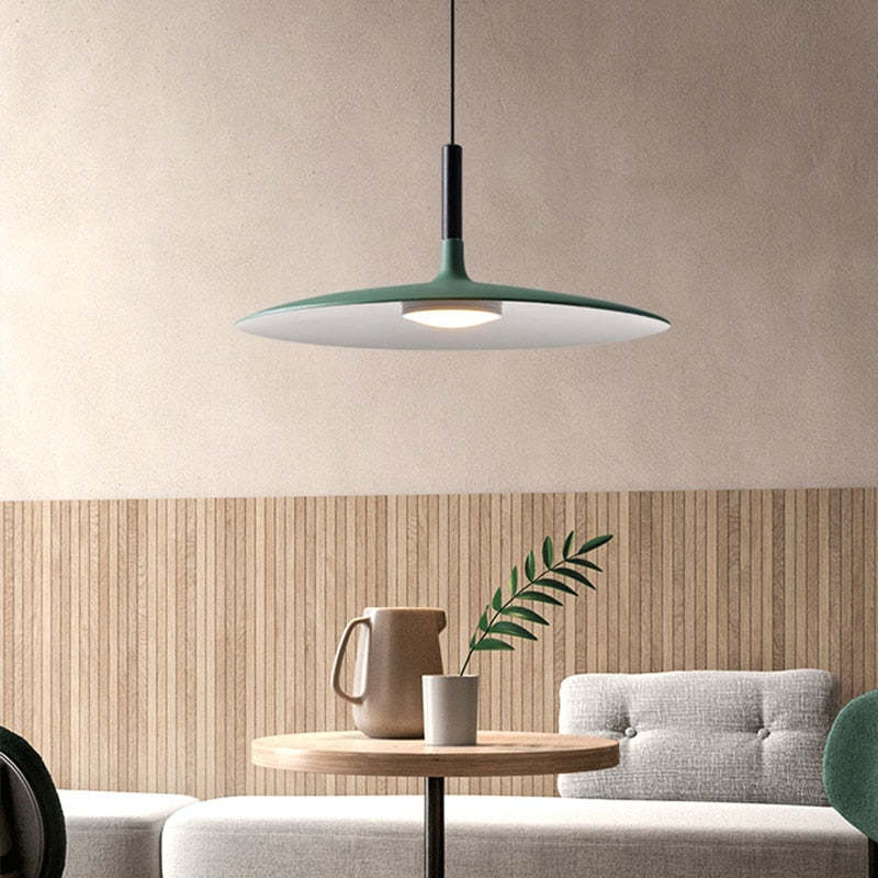 Morandi Pendant Light Pan, Plate Shape, Industrial - Lumpaz