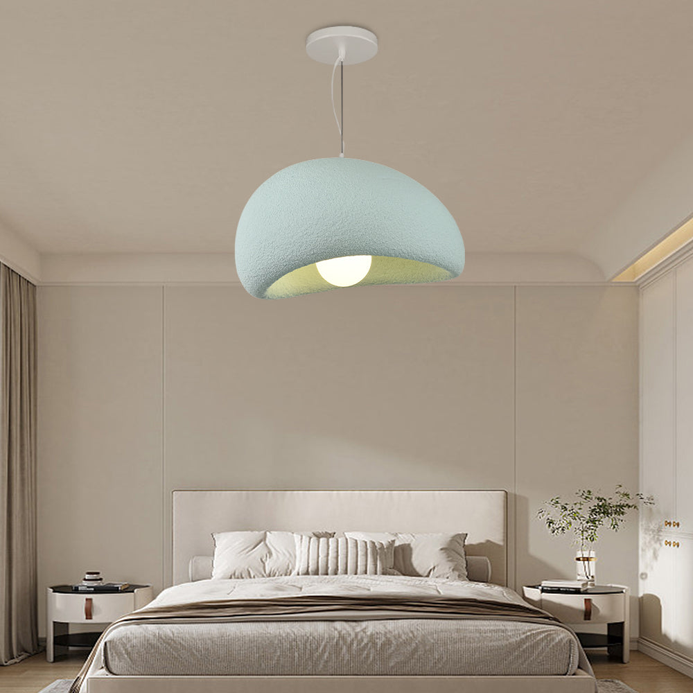 Byers Wabi-Sabi Spherical Cloud Pendant Light, Gray/White/Pink/Blue - Lumpaz