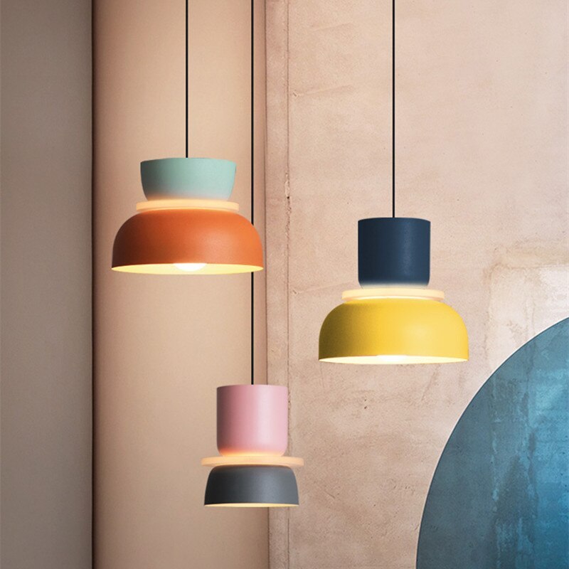 Morandi Pendant Light, Island, Contrast Color, Industrial - Lumpaz