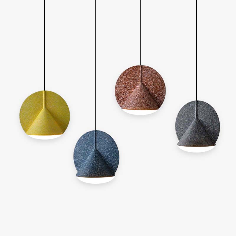 Zaid Modern LED Colorful Shade Hanging Pendant Light - Lumpaz