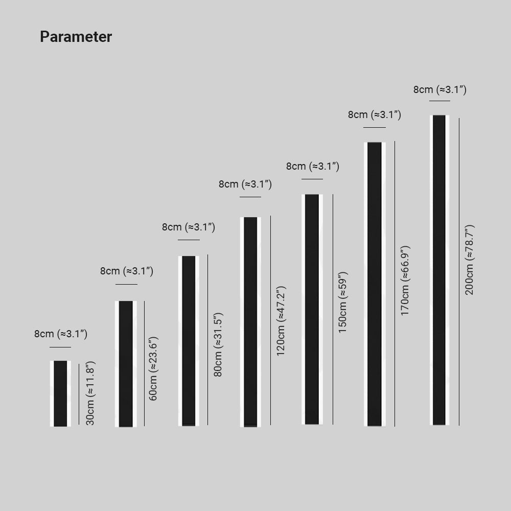 Edge Horizon Modern Outer Glow Linear Metal Outdoor Wall Light, Dark Steel - Lumpaz