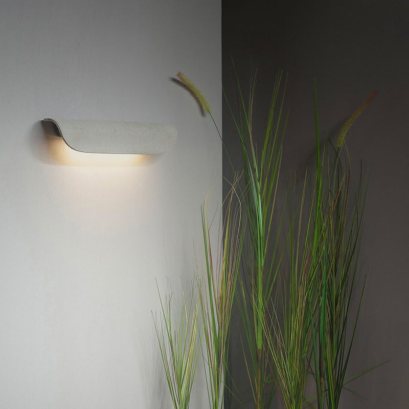 Orr Modern Outdoor Wall Lighting, Waterproof, Curved, Black & White - Lumpaz