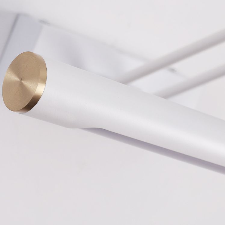 Edge Modern Adjustable Mirror Front Vanity Metal LED Wall Lamp, Black/White - Lumpaz