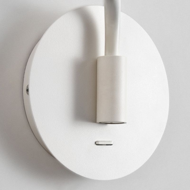 Cooley Wall Lamp Modern, Cylindrical Adjustable Arm Metal, 2-color, Bedroom - Lumpaz