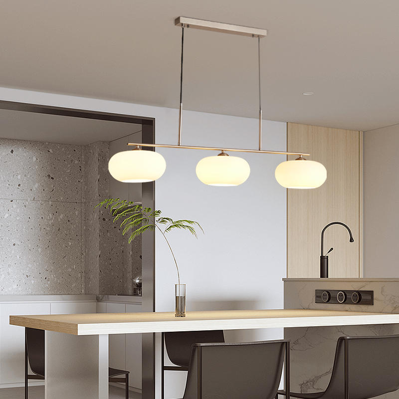 Hailie Cream Cluster Pendant Light, 3 Heads - Lumpaz