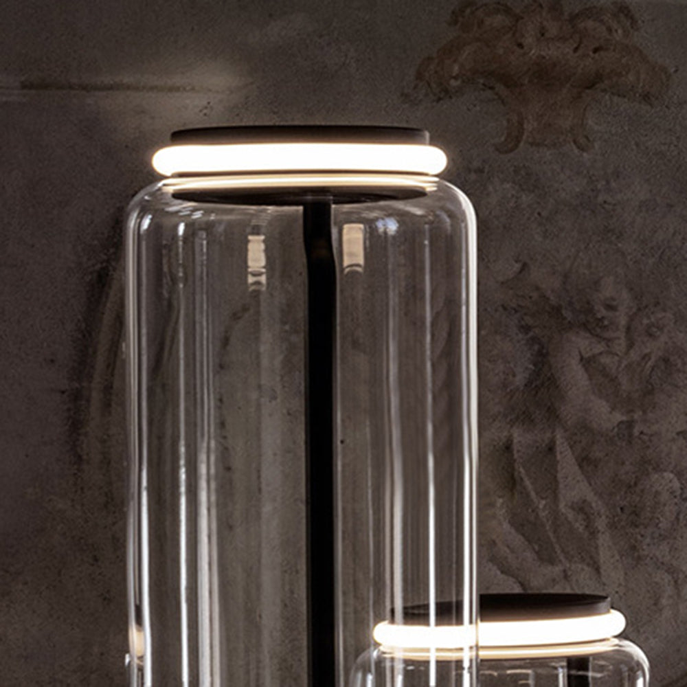 Hailie Minimalist Combination Glass Pendant Light, Clear - Lumpaz