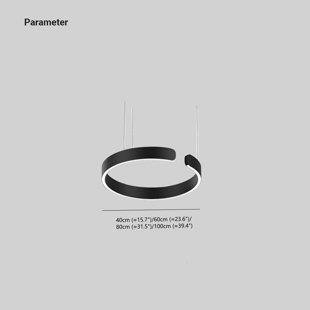 Edge Circle Pendant Light, LED, 4 Color Dining Room - Lumpaz