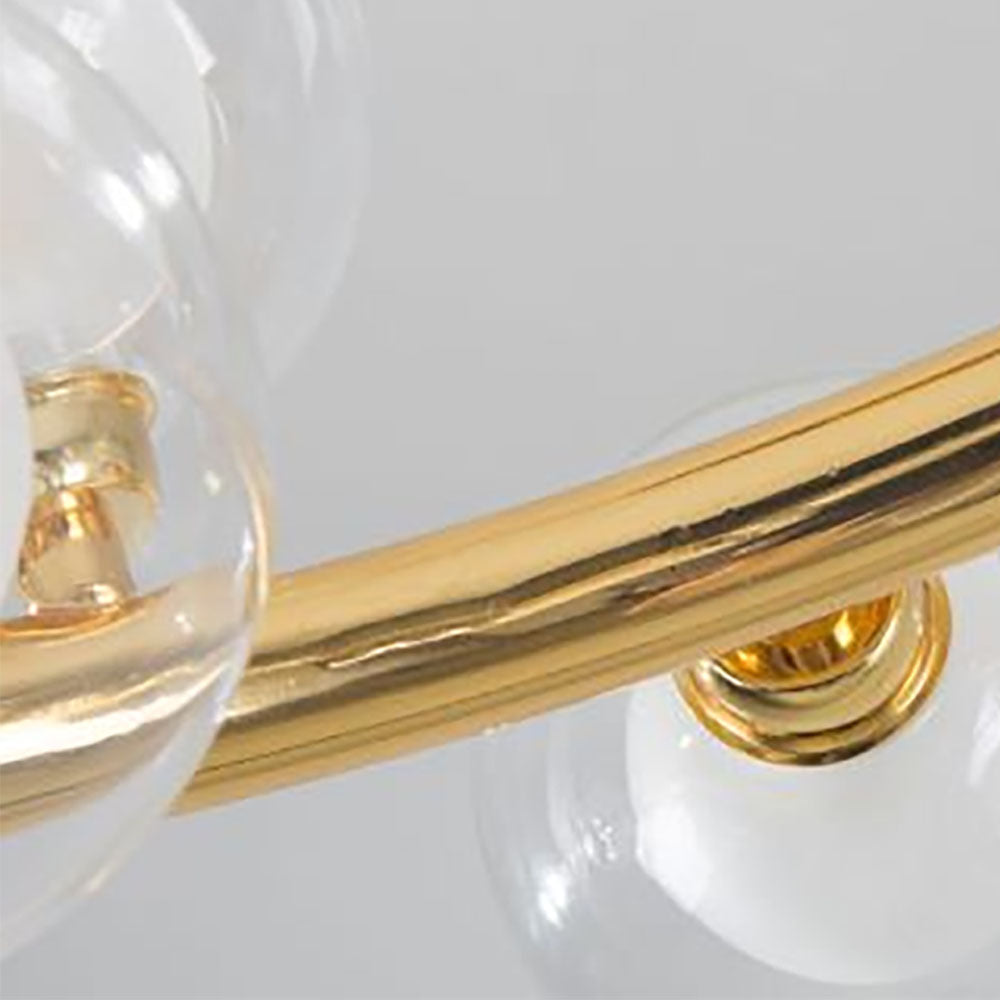 Valentina Modern Gold Bubble Pendant Light, Metal & Glass - Lumpaz