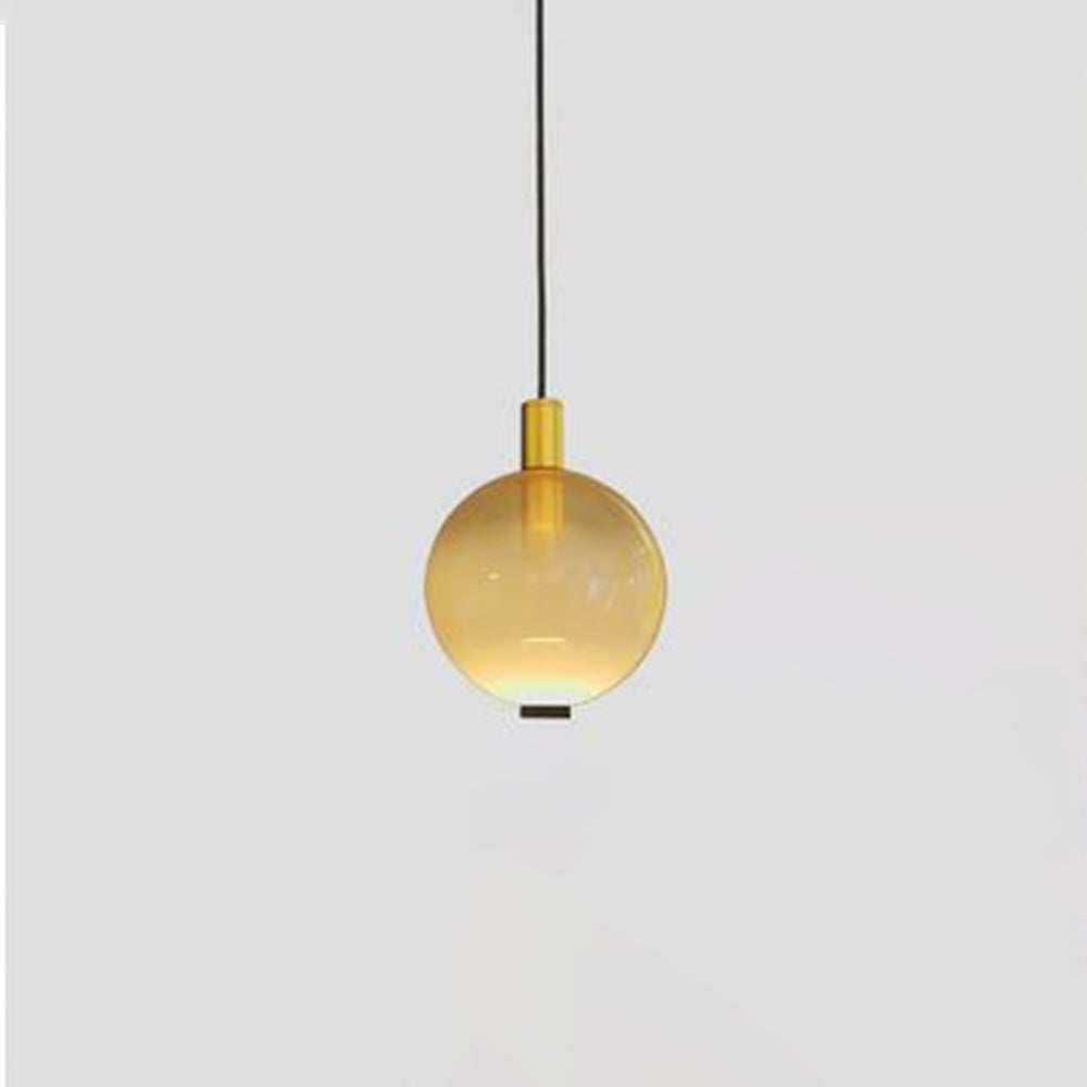 Valentina Elegant Led Pendant Light,  Multicolor, Metal/Glass, Living Room - Lumpaz