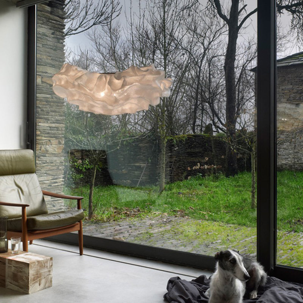 Renée Modern Art Deco White Pendant Lights, Metal Shade - Lumpaz