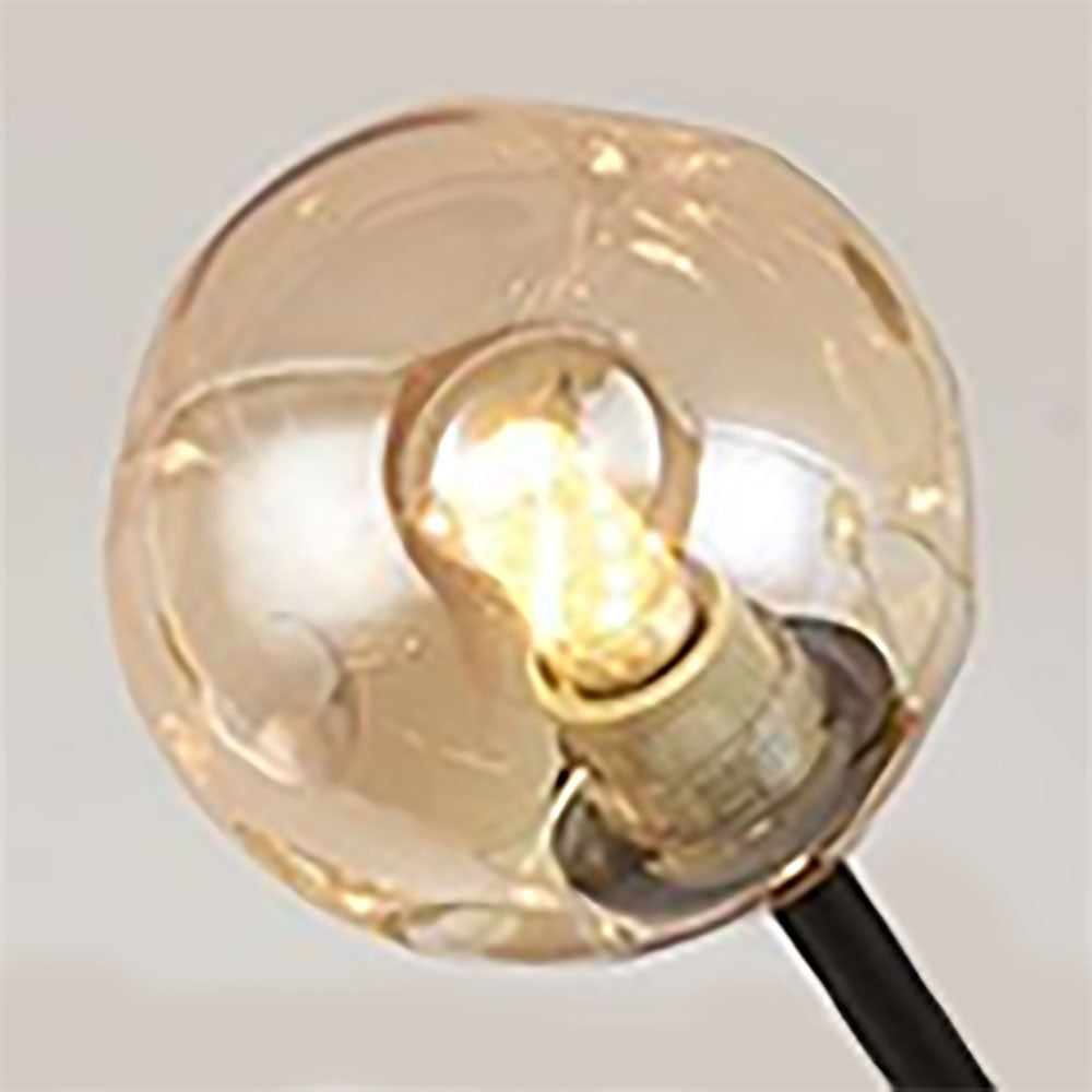 Valentina Decorative LED Glass Bubble Pendant Light, Amber - Lumpaz