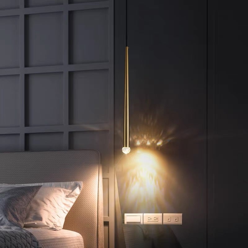 Carr Pendant Light Linear Modern, Metal, Gold, Living Rooms - Lumpaz