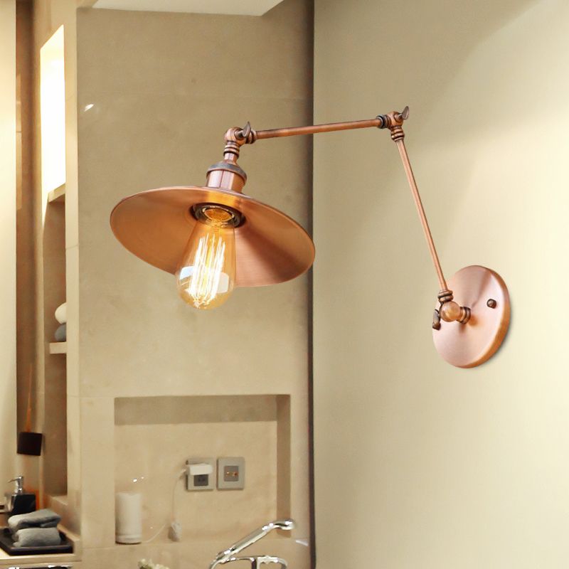 Alessio Vintage Adjustable Wall Lamp, Bedroom - Lumpaz