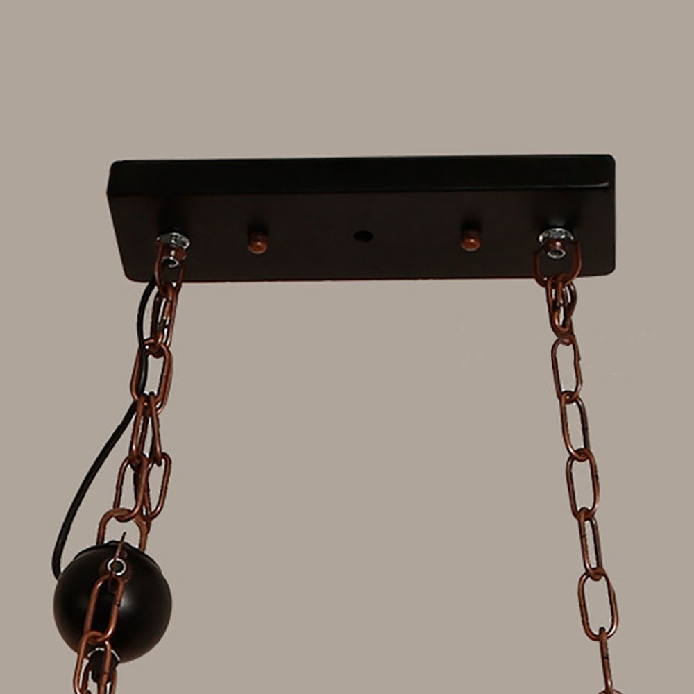 Austin Farmhouse Guitar Pendant Light, Metal/Wood, Walnut - Lumpaz
