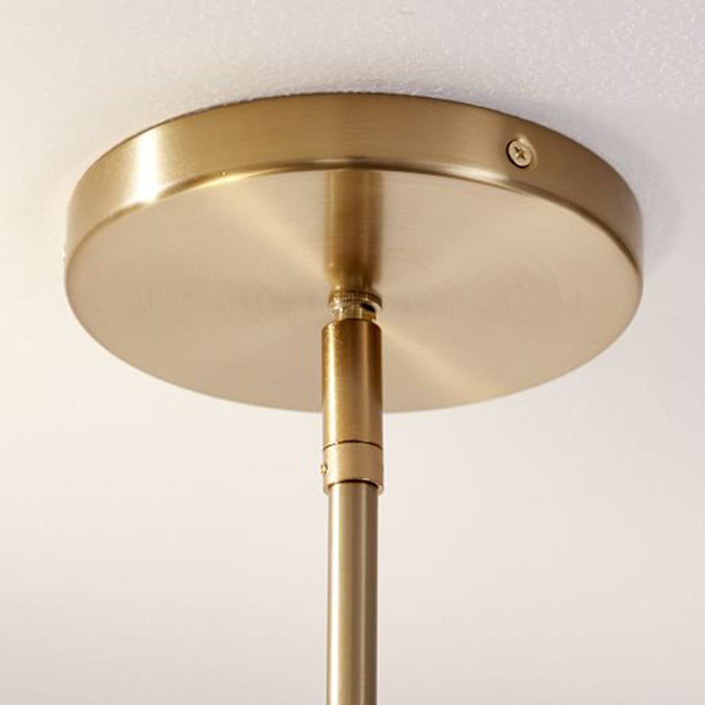 Carins Decorative Geometric Metal Pendant Light, Black/Gold - Lumpaz