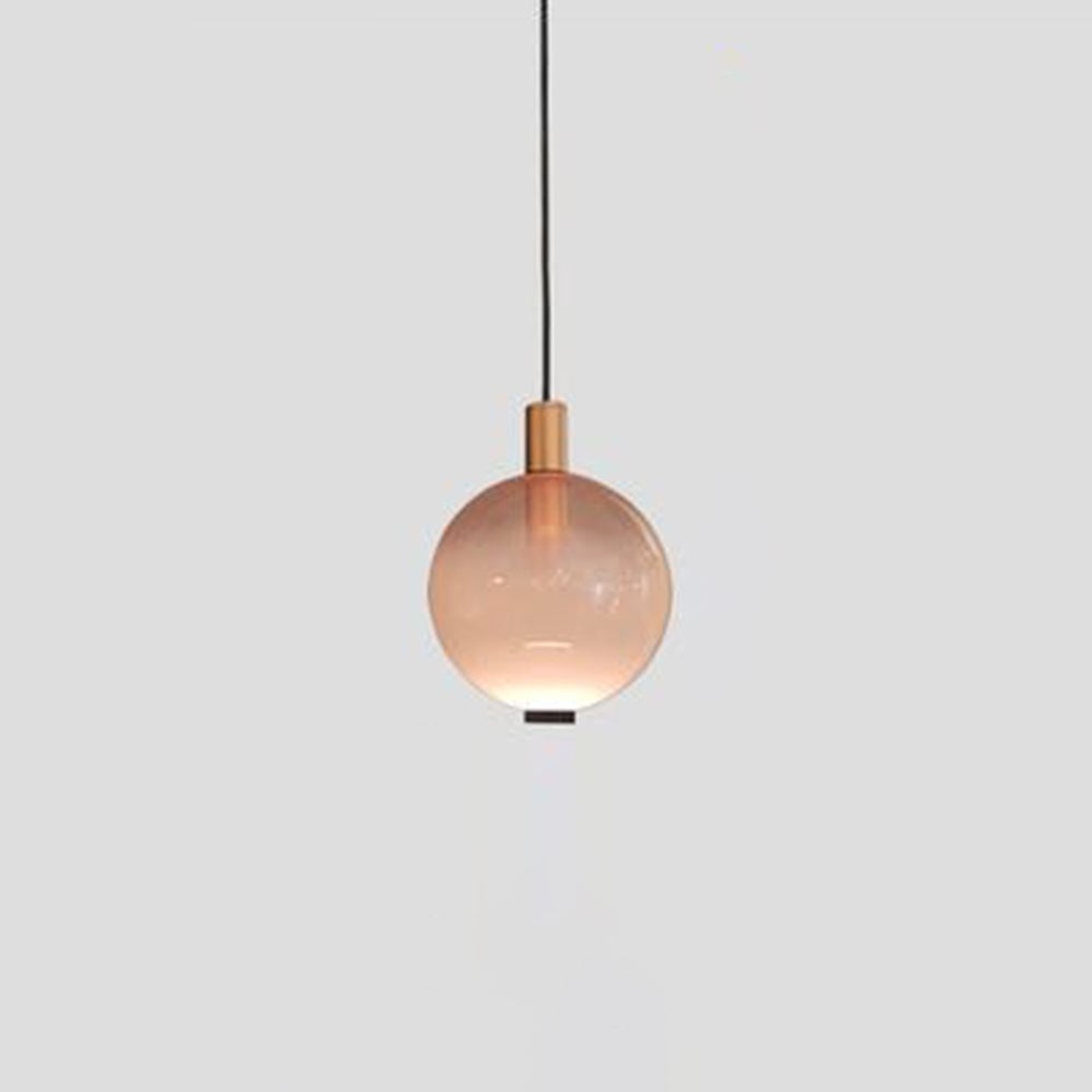 Valentina Elegant Led Pendant Light,  Multicolor, Metal/Glass, Living Room - Lumpaz