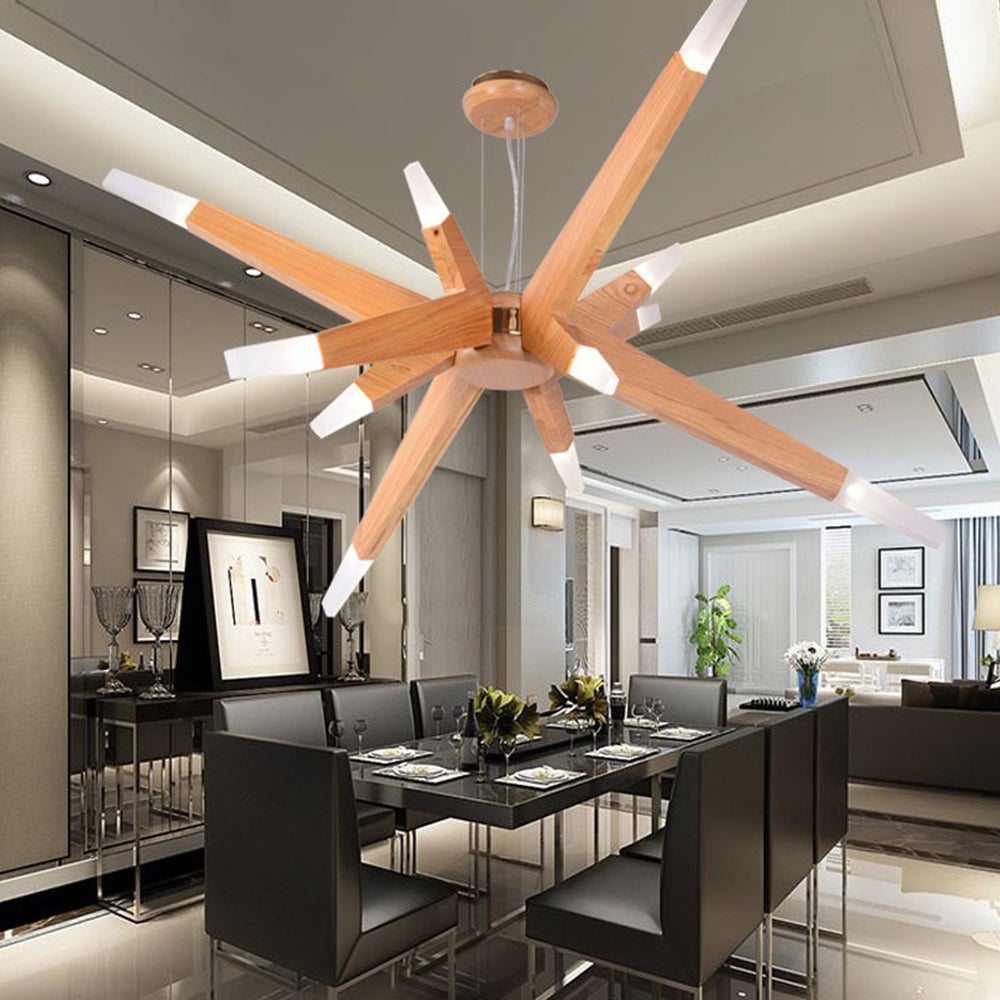 Ozawa Handmade Natural Branch Wood Pendant Light, Living Room - Lumpaz