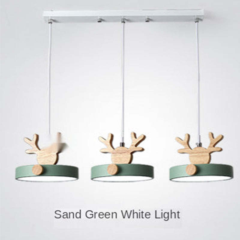 Morandi Deer Cluster Pendant Light 3 Color, 1/3 Heads - Lumpaz