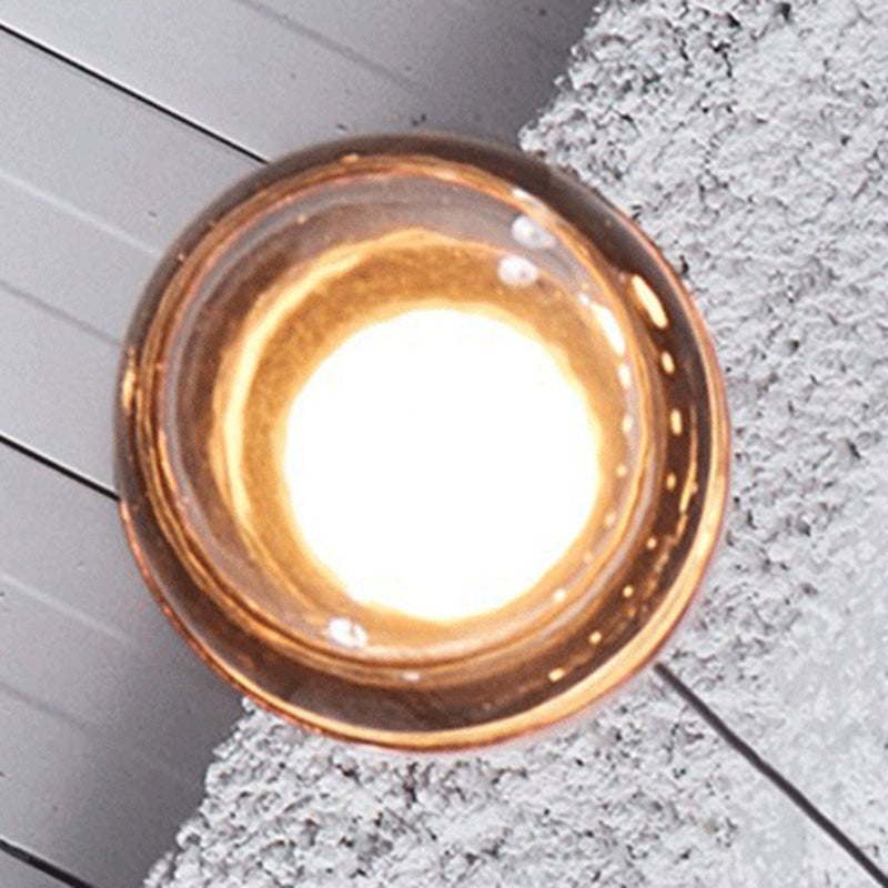 Valentina Modern Ball Metal/Glass Pendant Light, Gold/Rose Gold - Lumpaz