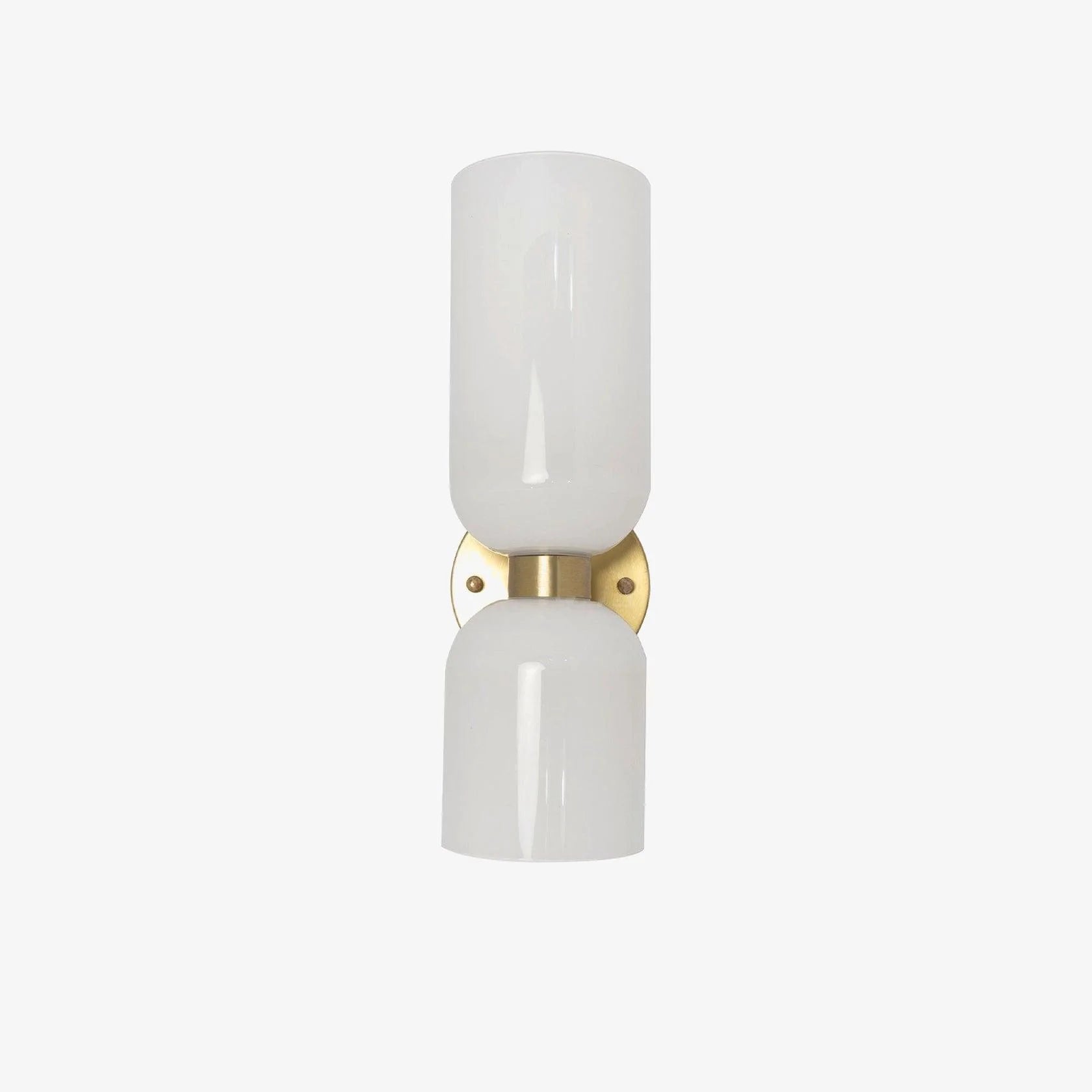 Meza Wall Lamp Simple Double-head, White/Blue/Gray/Chrome, Bedroom - Lumpaz