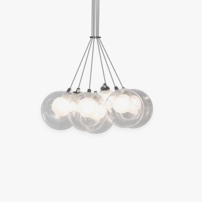 Valentina Modern Bubble Acylic Pendant Light, 5 Style - Lumpaz