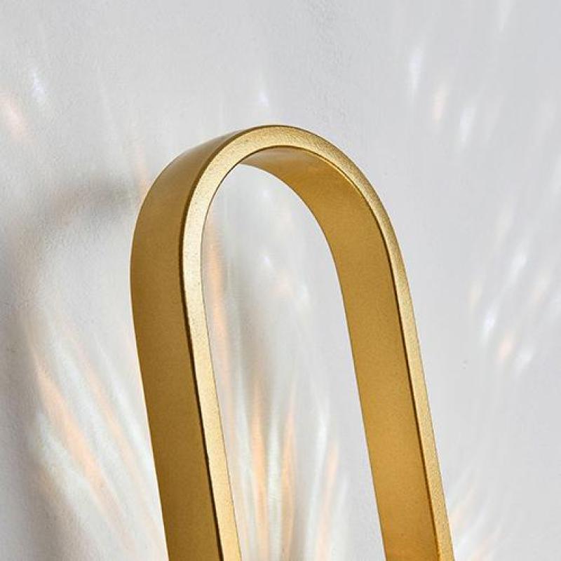 Valentina Modern Globe Bedside Wall Lamp Mount for Bedroom & Reading Room, Gold/Black - Lumpaz
