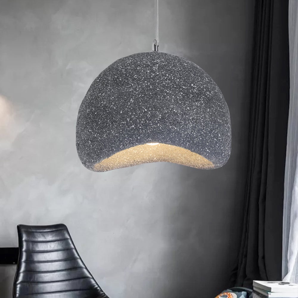Byers Wabi Sabi Bread Shape Resin Pendant Light,  2 Color - Lumpaz