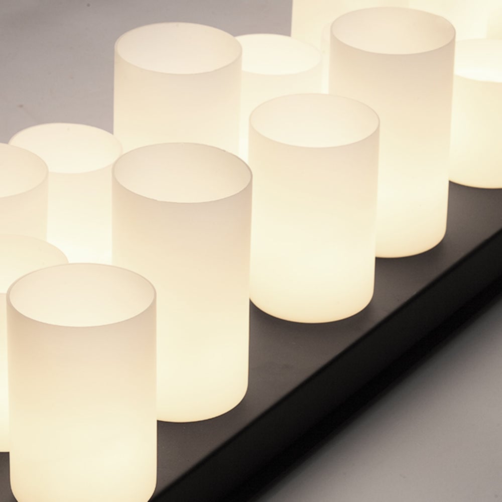 Alessio Candle Black Pendant Lighting for Kitchen Island, Wine Glass Holder - Lumpaz