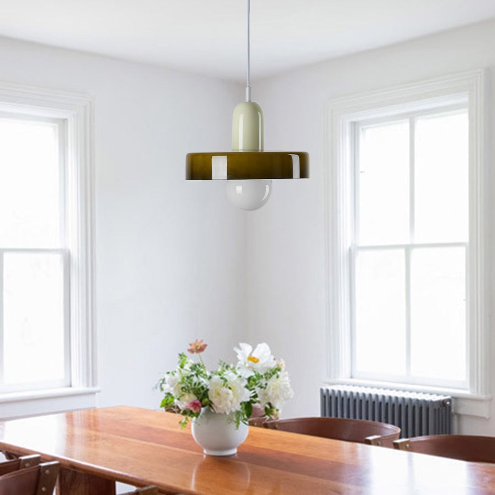 Morandi Vintage LED Glass Pendant Light, Multicolor - Lumpaz