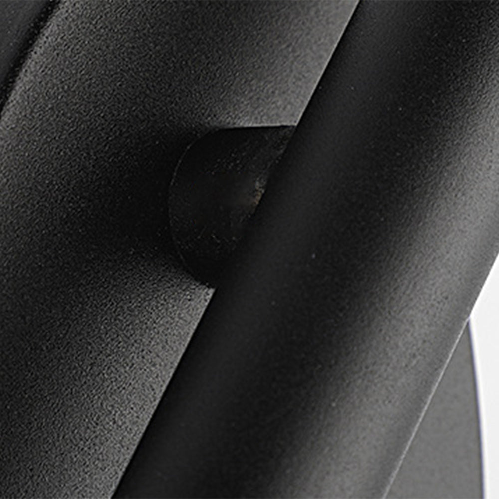 Edge Minimalist Linear Metal Wall Lamp, Black, Bathroom, Front Mirror - Lumpaz