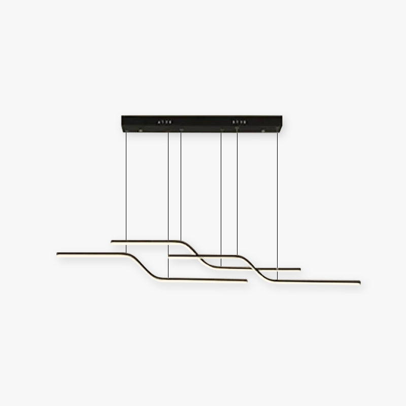 Minimalist Geometric Metal 3 Light Pendant Light, Dining Room - Lumpaz