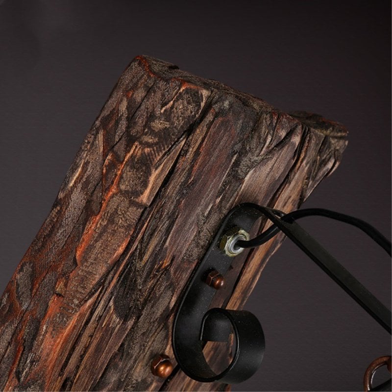 Alessio Vintage Lantern Metal Wall Lamp, Black/Bronze - Lumpaz