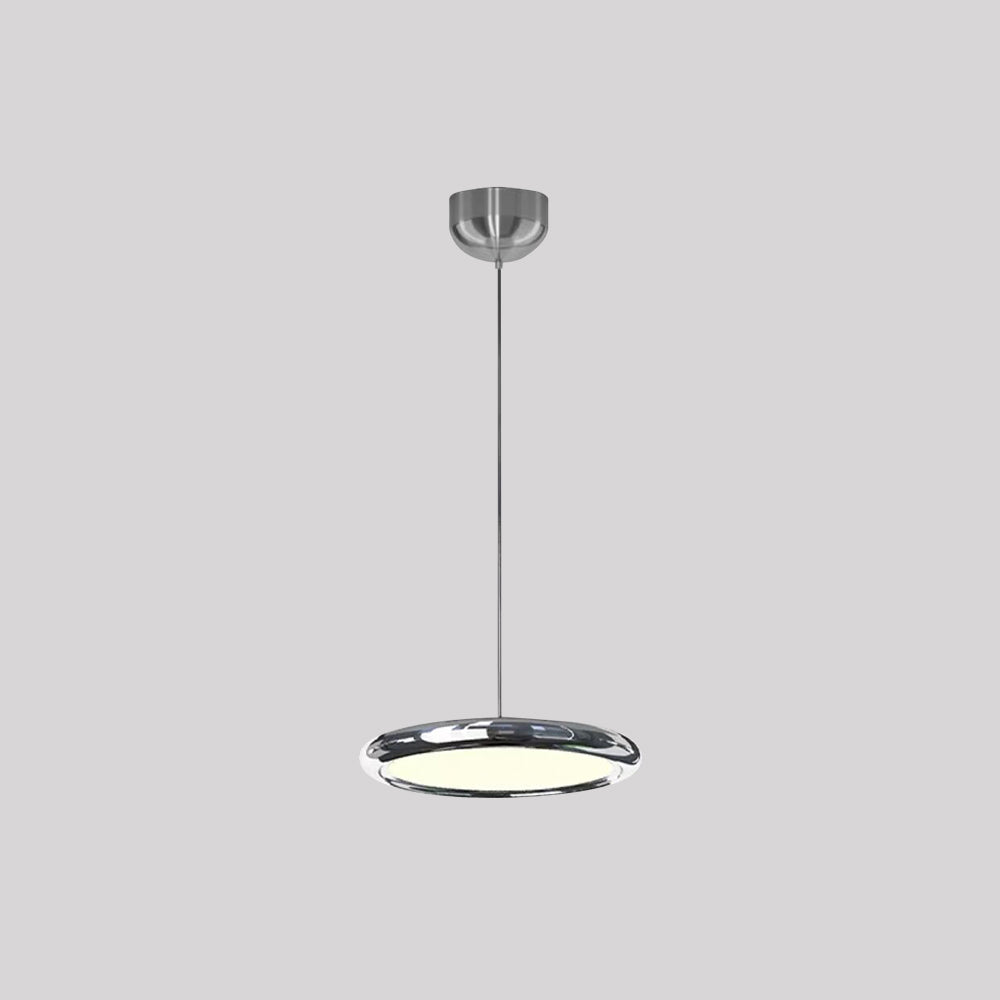 Welsh Minimalist Circular Metal Pendant Light,Silver/Gold/Rose Gold - Lumpaz