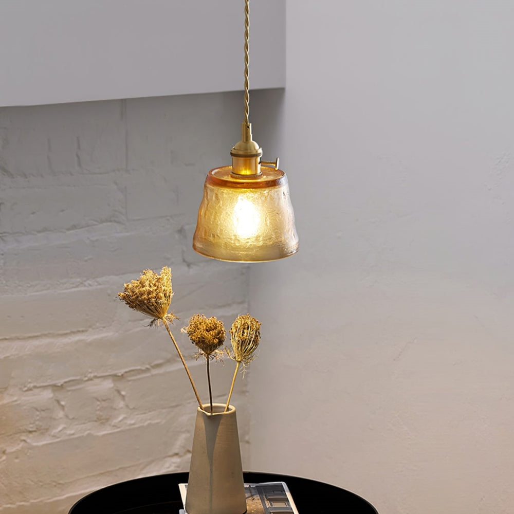 Hailie Modern Nordic Kitchen Island Glass Pendant Light, Brown/Green/Clear/Blue - Lumpaz