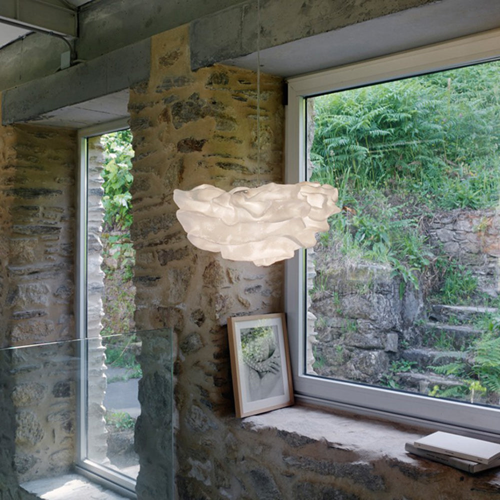 Renée Modern Art Deco White Pendant Lights, Metal Shade - Lumpaz