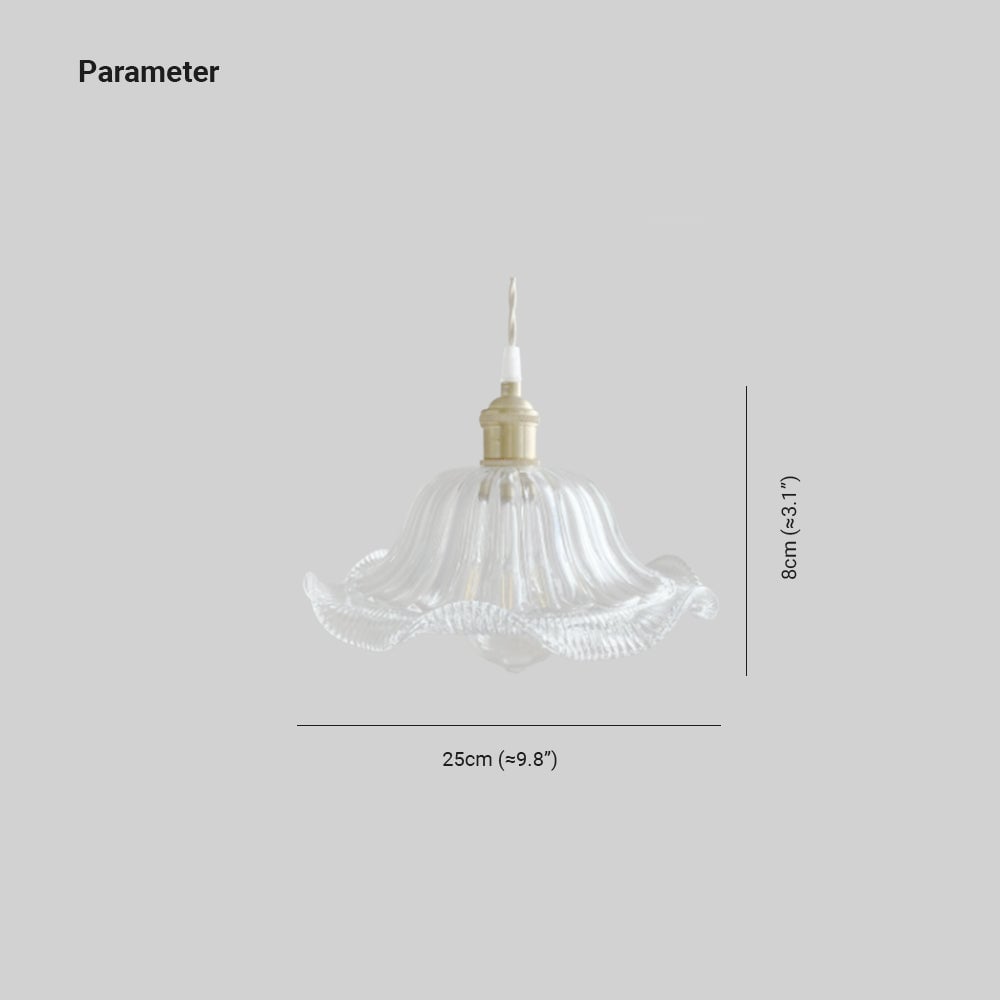Hailie Art Deco Blown Brass & Glass Pendant Light, 7 Styles - Lumpaz