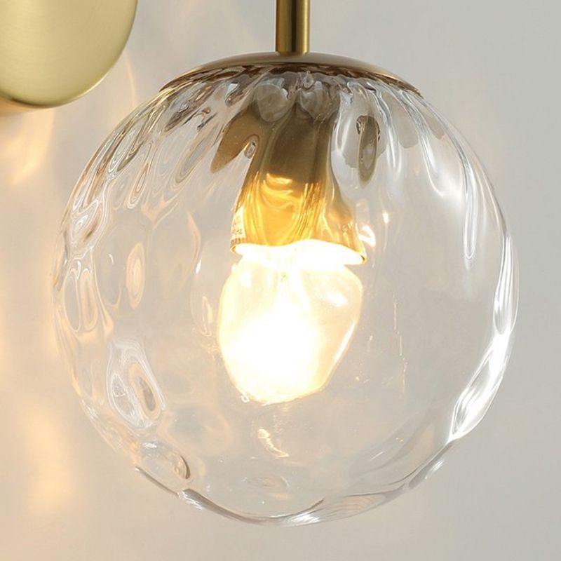 Valentina Vintage Clear Bubble Dresser Wall Lamp - Lumpaz