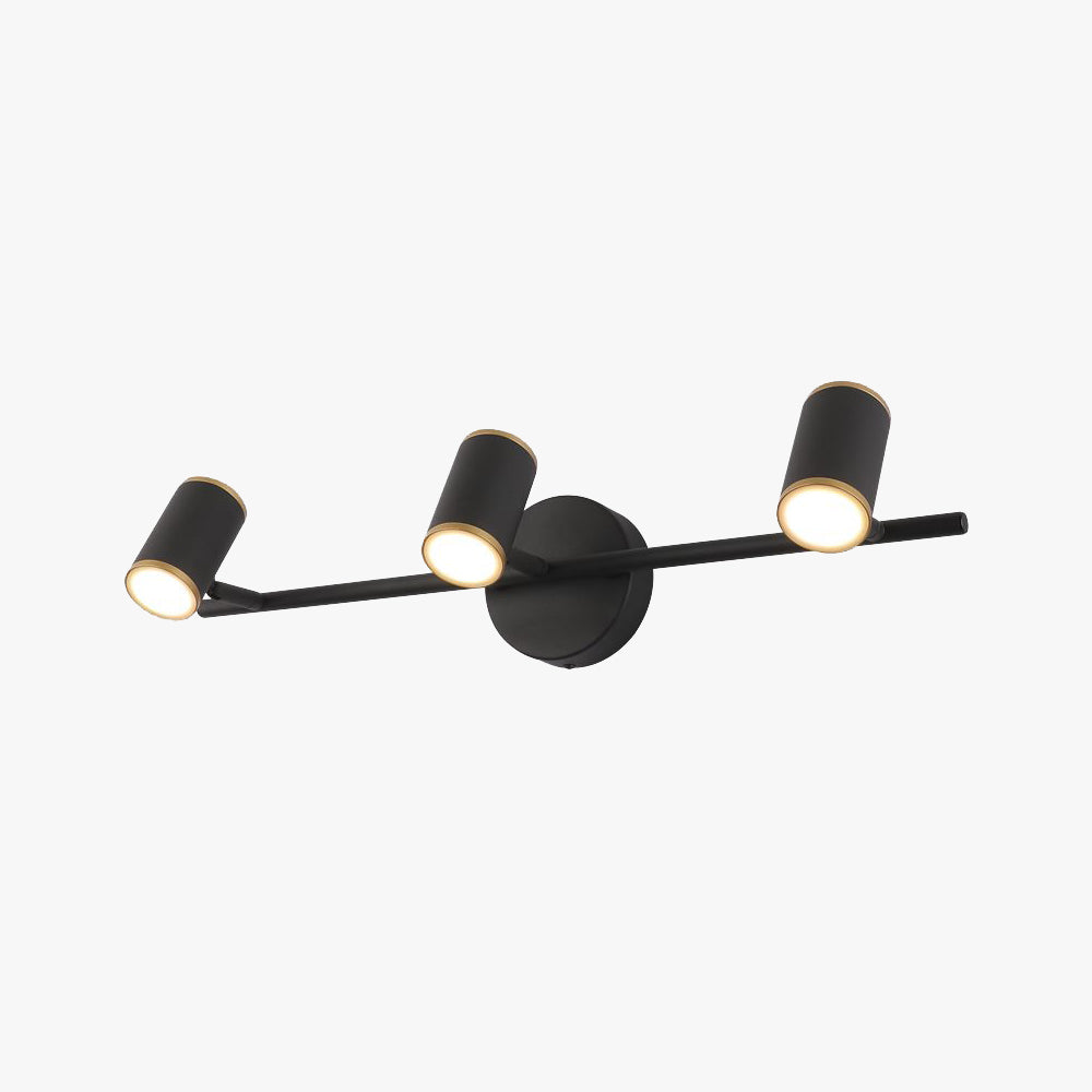 Cooley Modern Cylindrical Wall Lamp, Spotlight, Black/White - Lumpaz