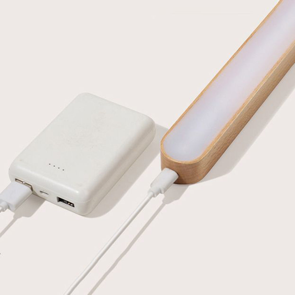 Ozawa Retro Oval Wood/Acrylic/Metal Wall Lamp, Front Mirror Vanity - Lumpaz